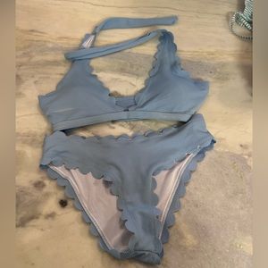 SMALL blue shein swim suit